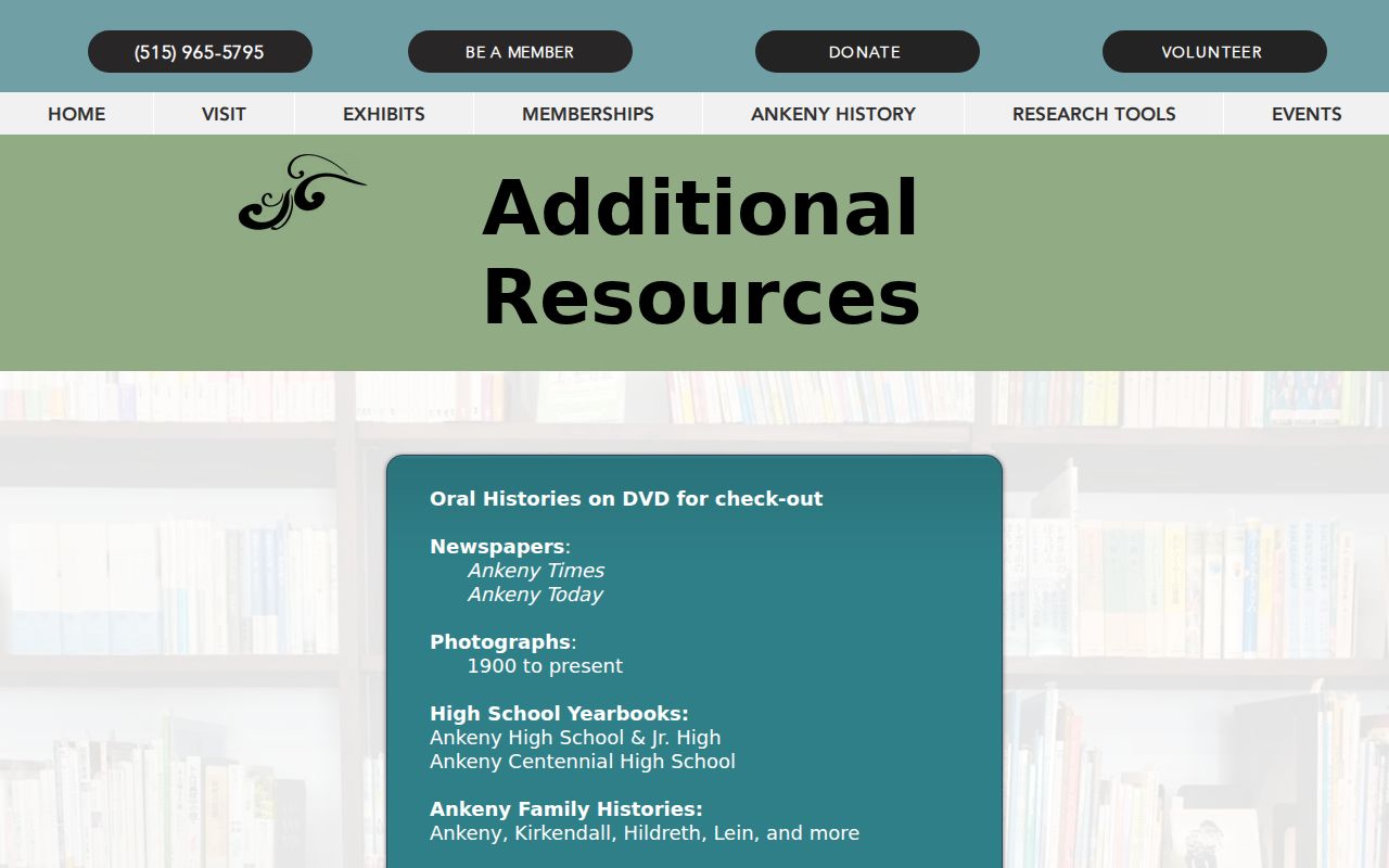 Ankeny Historical Society sources beside Ankeny city directories